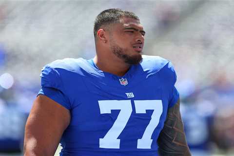Giants trade lineman Daniel Faalele to Jaguars to end brief John Harbaugh reunion