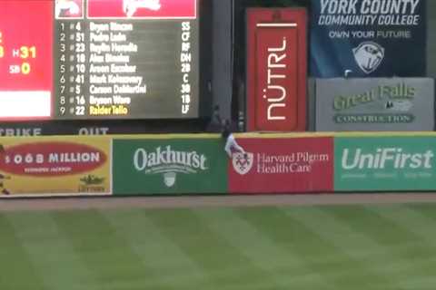 Red Sox prospect makes possible catch of the year after scaling wall to rob home run: ‘I’m a big..