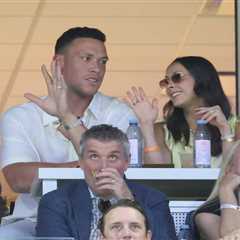 Aaron Judge, wife take in US Open action on eve of Yankees return