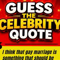 Guess The A-List Actor Who Weighed In On Gay Marriage