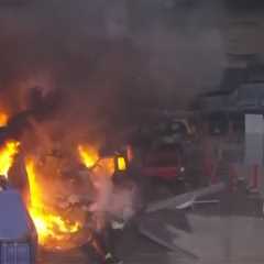 Los Angeles News Helicopter Crashes in Fiery Wreck Leaving at Least 3 Dead