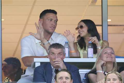 Aaron Judge, wife take in US Open action on eve of Yankees return