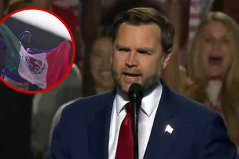 JD Vance Slams Mexican Flag-Waving Man at Republican Convention