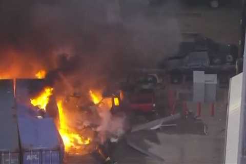 Los Angeles News Helicopter Crashes in Fiery Wreck Leaving at Least 3 Dead